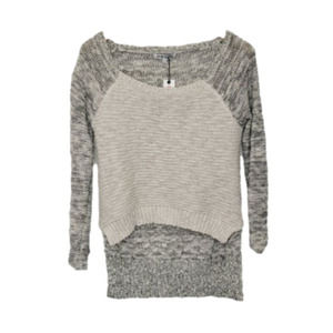 oh my julian high low knitted  multi color sweater pull over